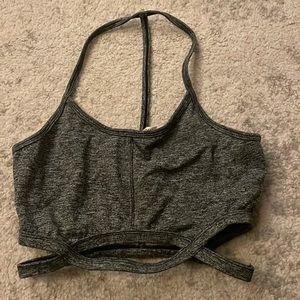 Free people gray sports bra size medium